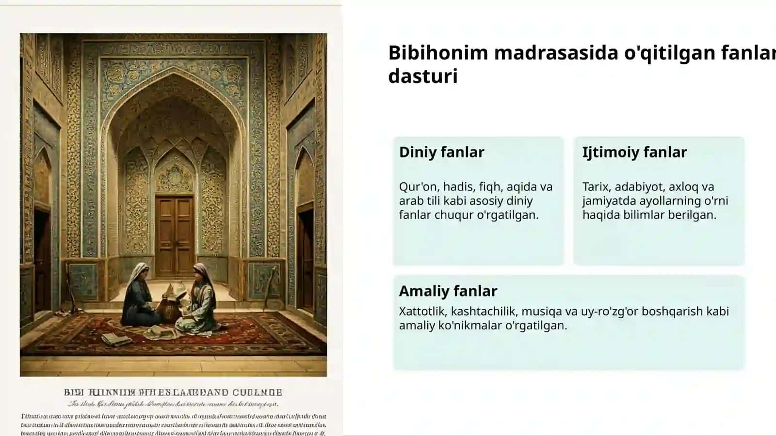 Bibihonim madrasasi 3