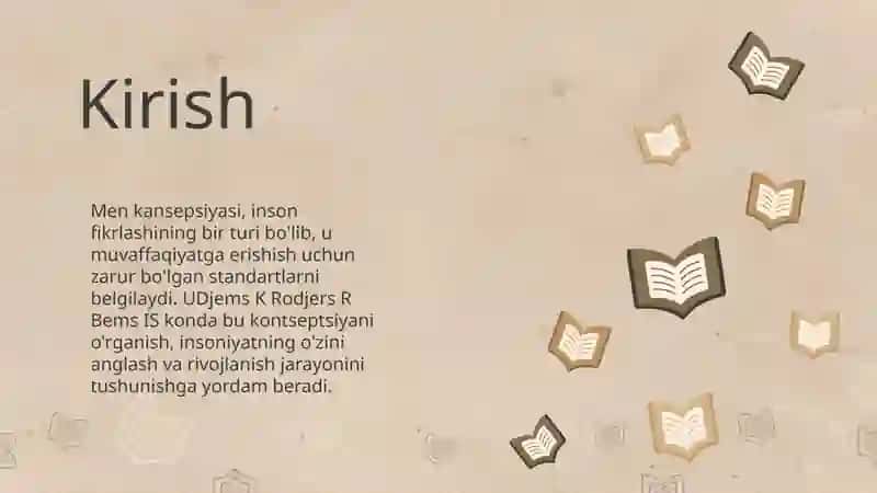 Men kansepsiyasi UDjems K Rodjers R Bems IS kon 3