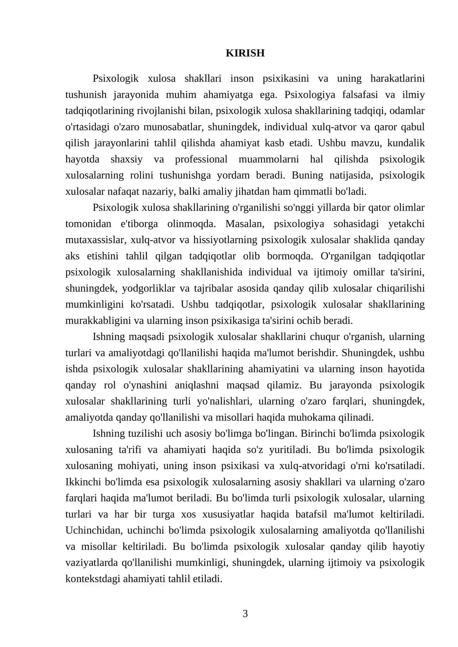 Psixologiya fanidan tayyorlagan mustaqil ish 3
