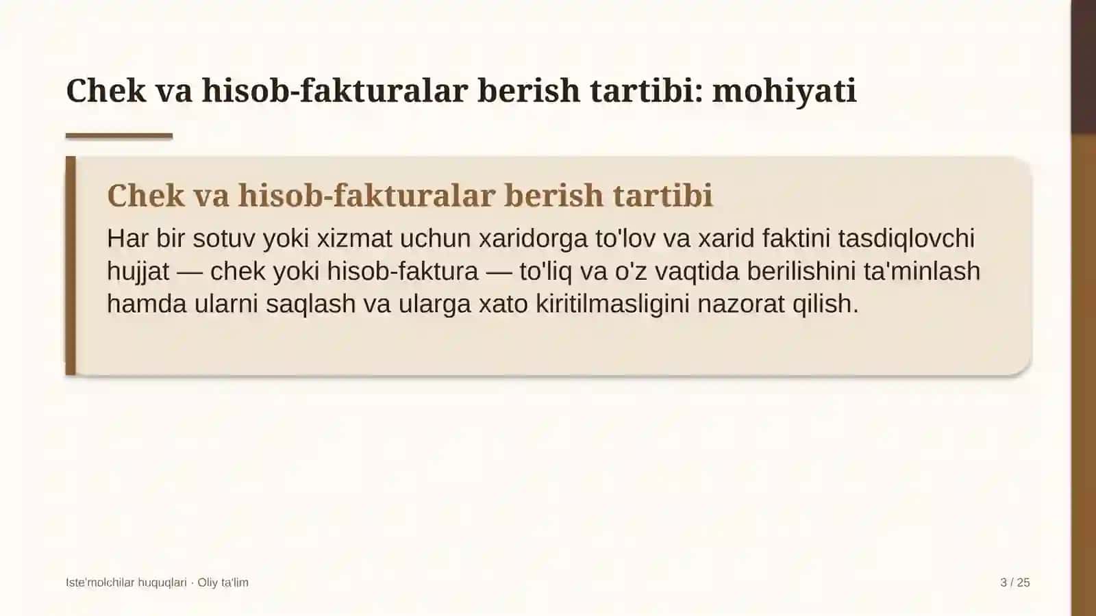 blogerlik faoliyatida xaridorlarga chek va hisob fakturalar berish tartibi 2245 3