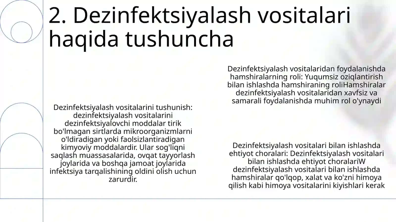Yuqumsizlantiruvchi Vositalar Bilan Ishlashda Hamshiraning Roli 3