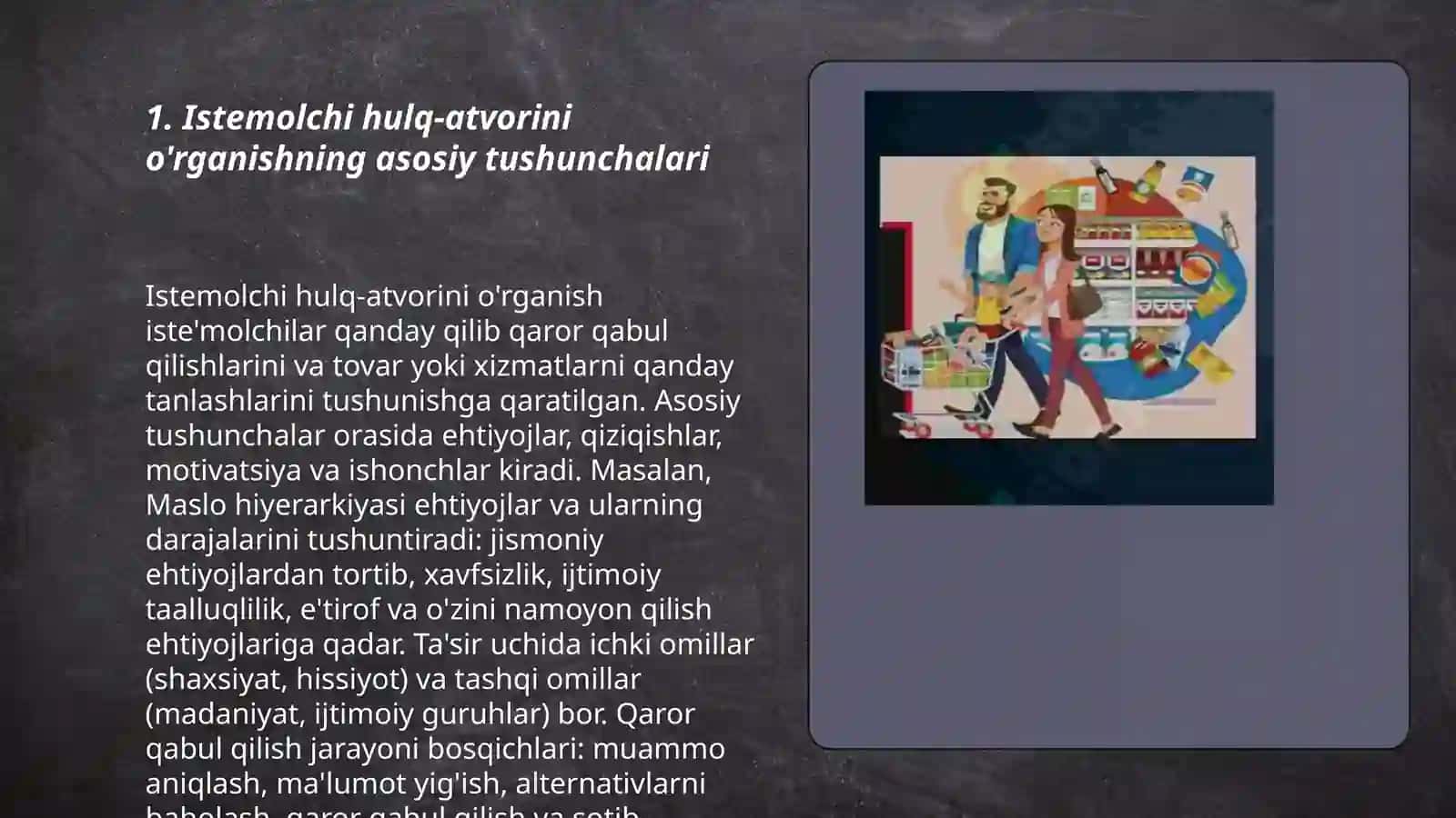 Istemolchi hulq-atvorini tadqiq etish bosqiclari 3