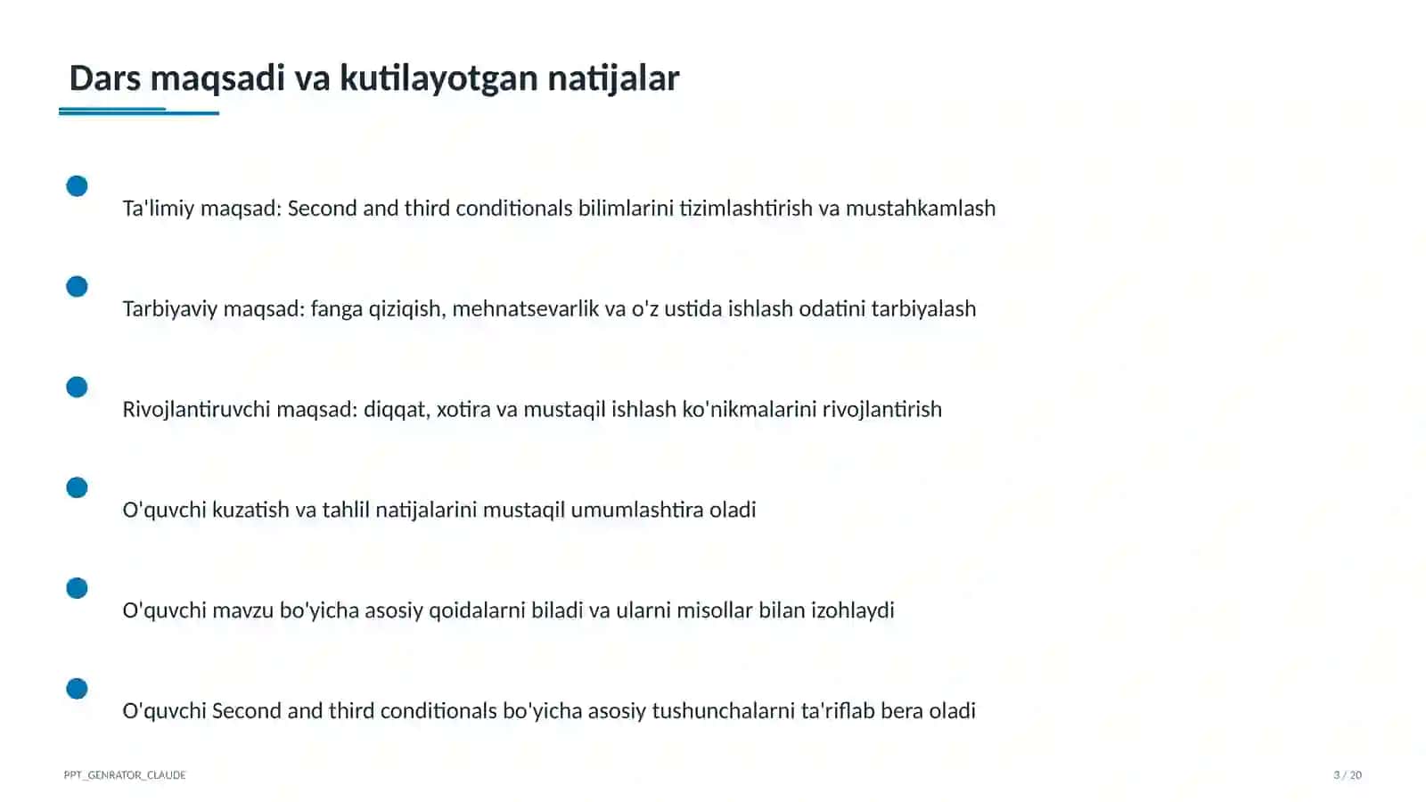 Second and third conditionals (10-sinf) 3