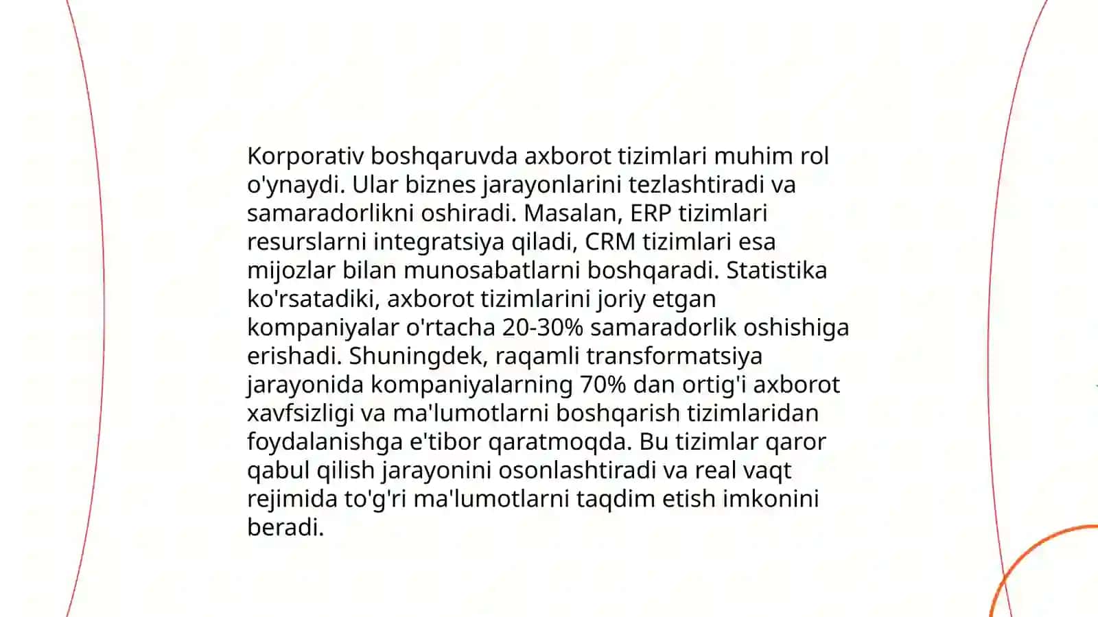 Korporativ boshqaruv tizimida axborot – tahlil xizmati 3