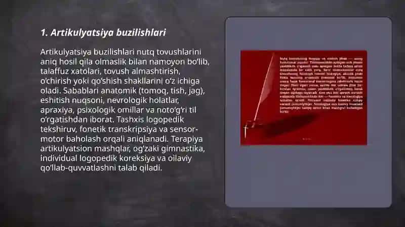 Nutq muommolarining asosiy belgilari 3