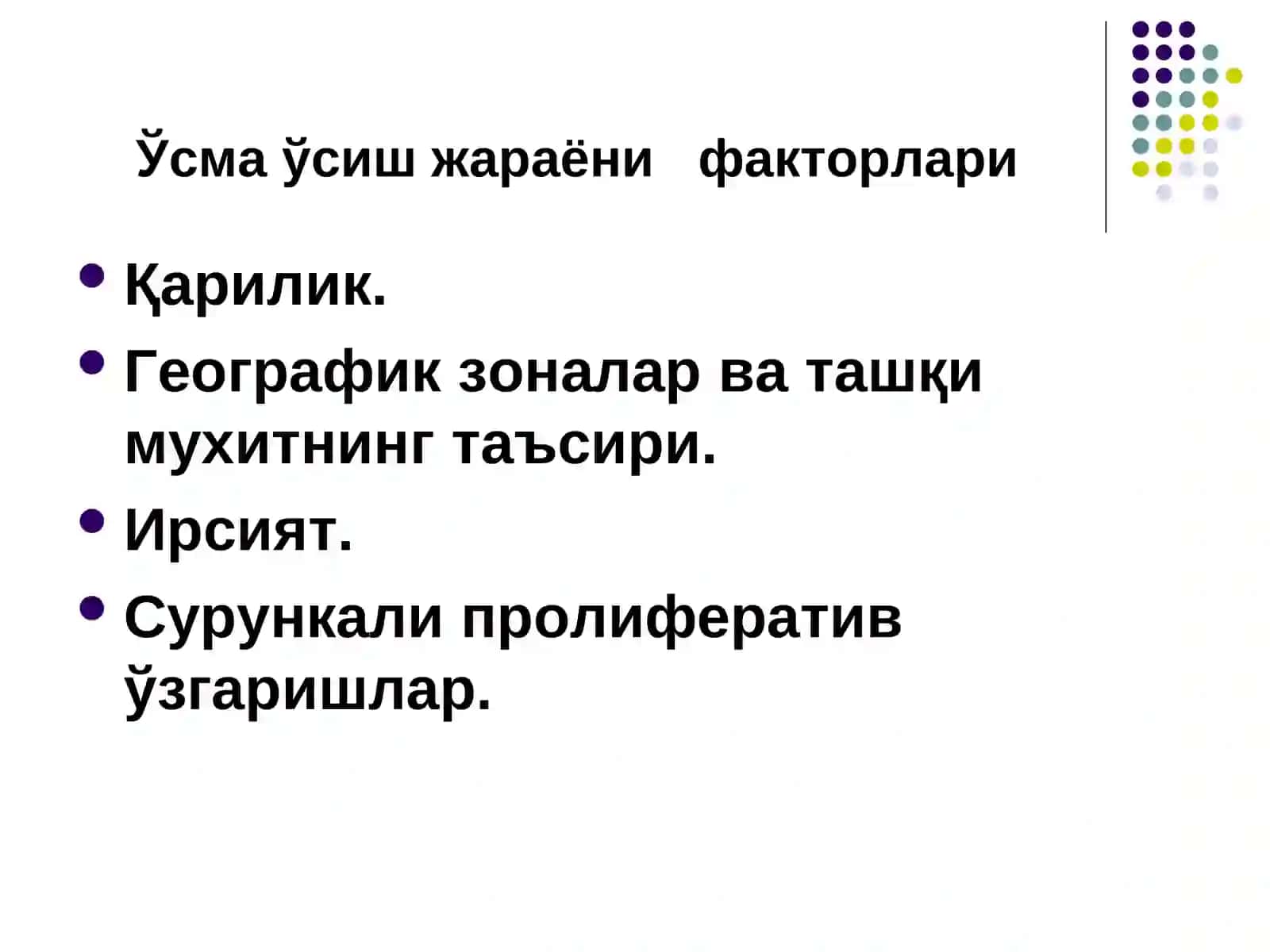 ЎСМАЛАР O'smalar 3