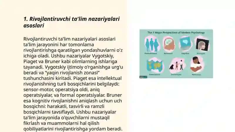 Rivojlantiruvchi taʼlim nazariyalari 3