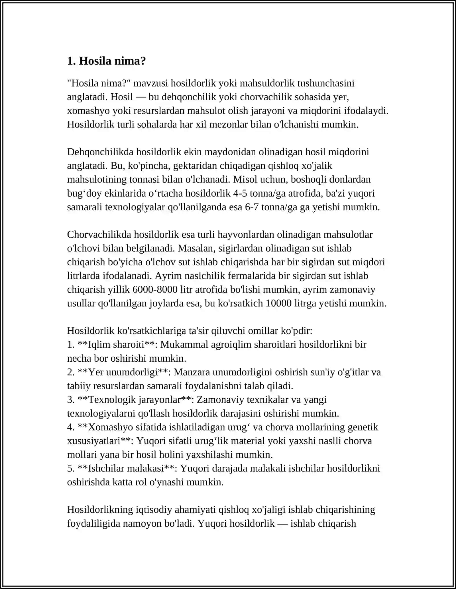 HOSILA HAQIDA TUSHUNCHA VA MISOLLAR 3