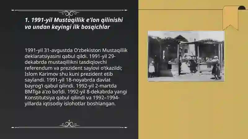 Oʻzbekiston eng yangi tarixi haqida 3