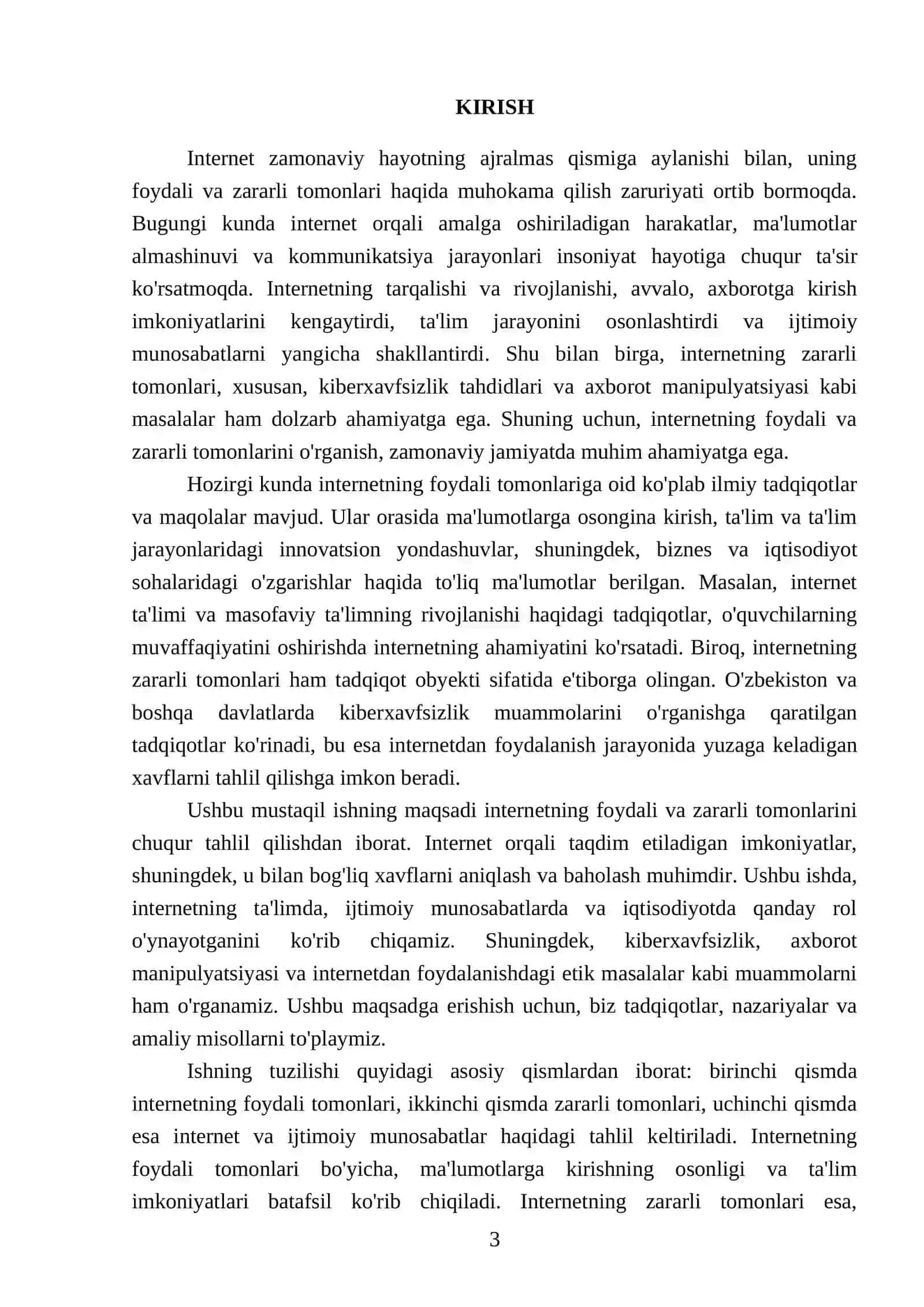 Internetning foydali va zararli tomonlari 3
