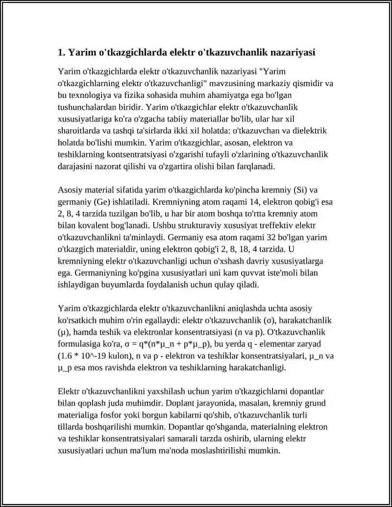 YARIM OTKAZGICHLARNING ELEKTR OTKAZUVCHANLIGI 3