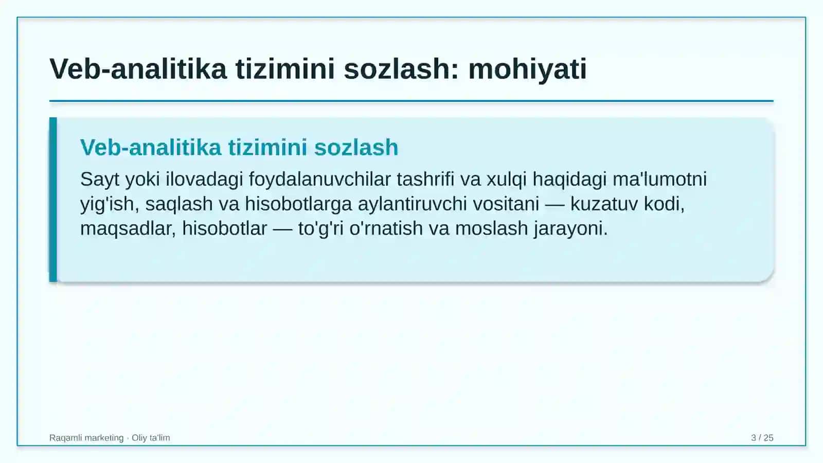 Bolalar musiqa va san'at maktablarida veb-analitika tizimini sozlash 3