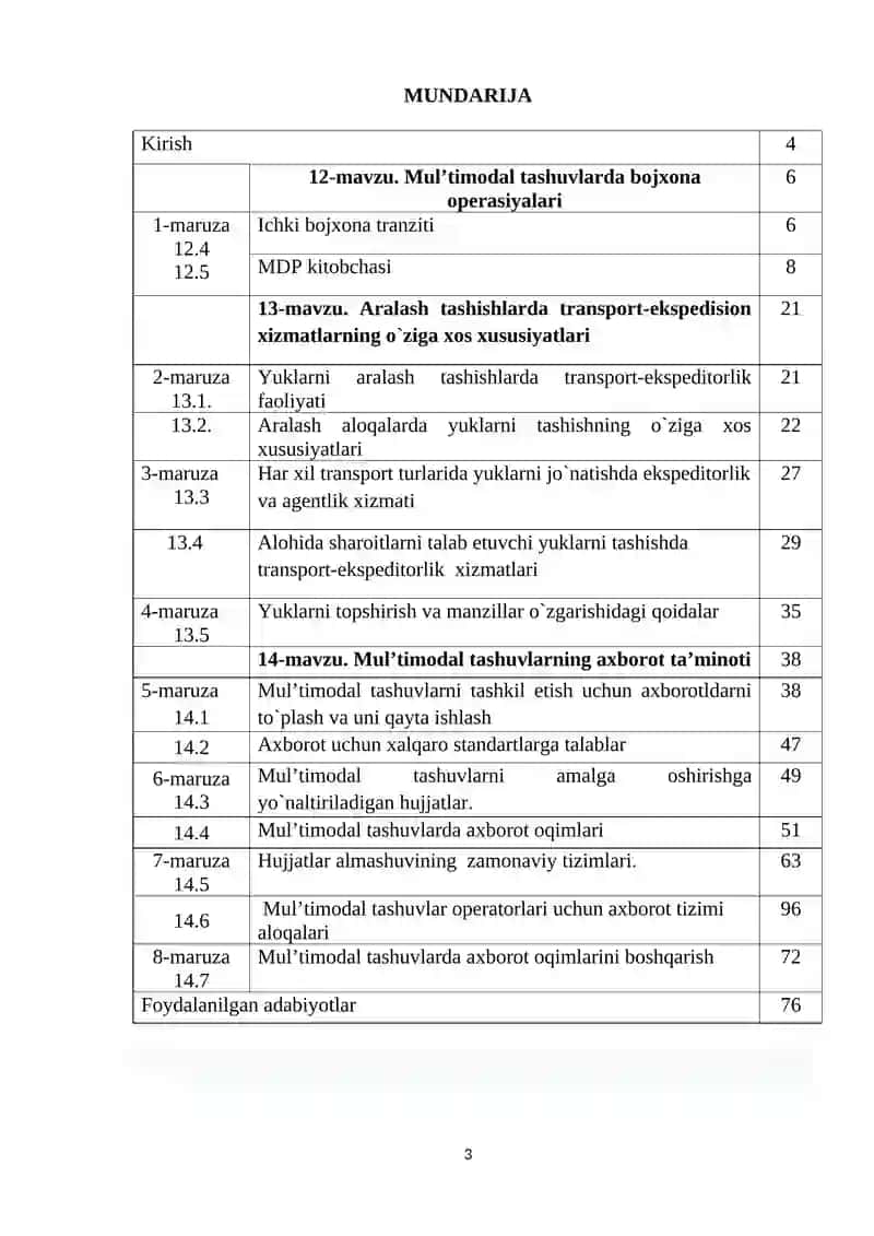 Multimodal tashuvlar texnologiyasi 3