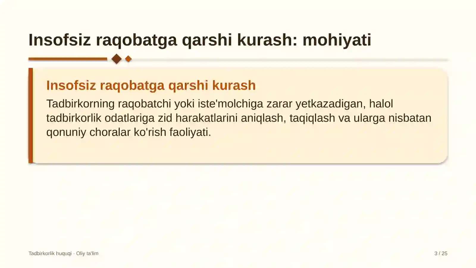 Ko'rgazma zallarida insofsiz raqobatga qarshi kurashish 3