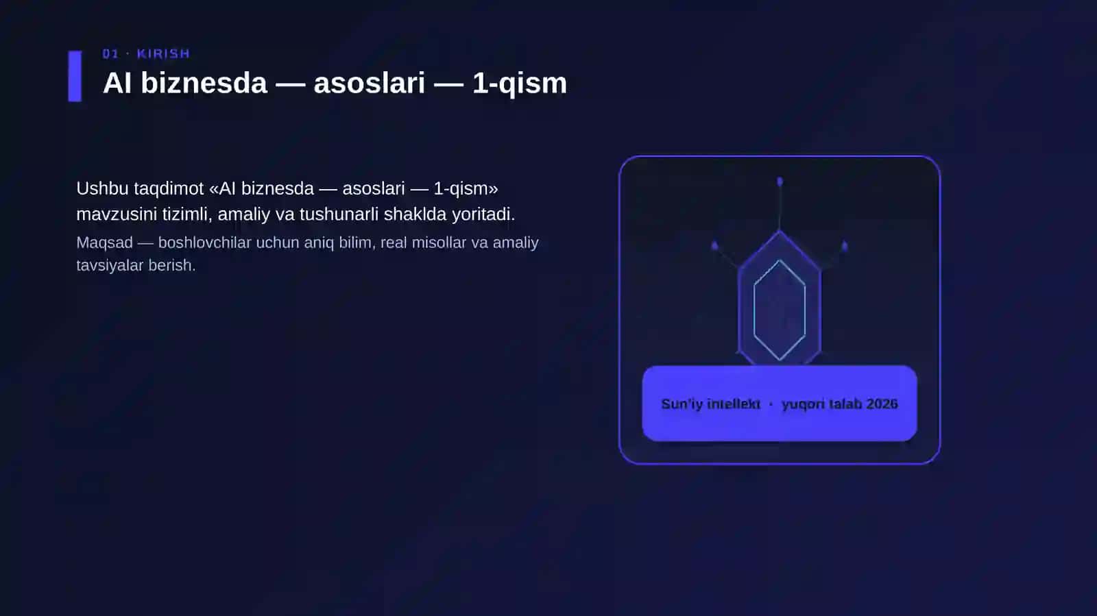 AI biznesda — asoslari — 1-qism 3