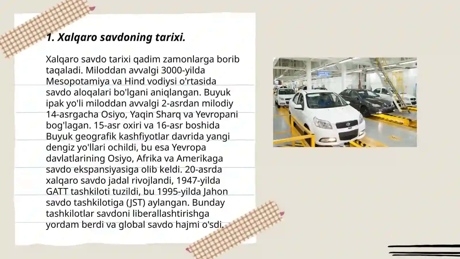 Xalqaro savdo va uning rivojlanish bosqichlari 3