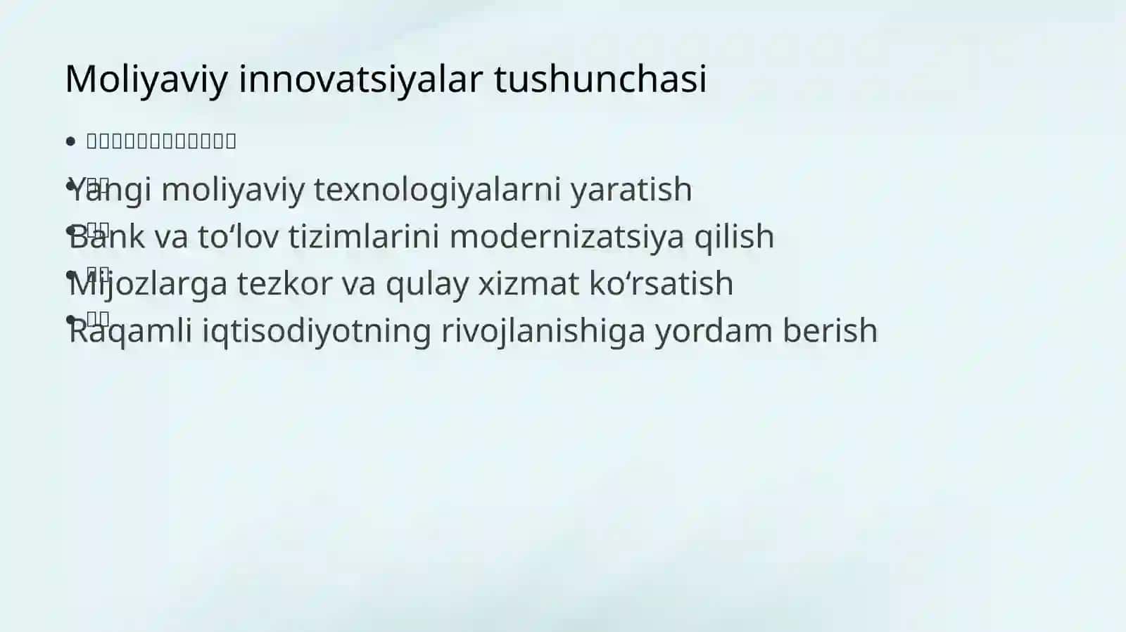 Moliyaviy innovatsiyalar 3