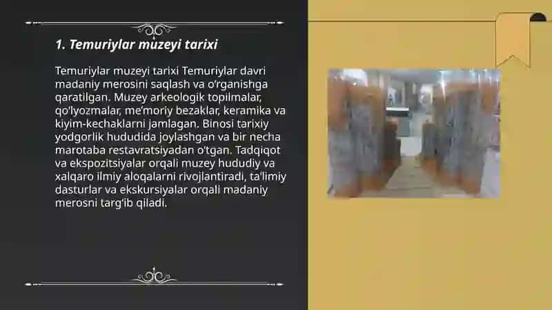 Temuriylar muzeyi haqida 3