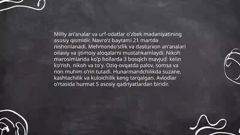 Milliy an'analar va urf-odatlar 3