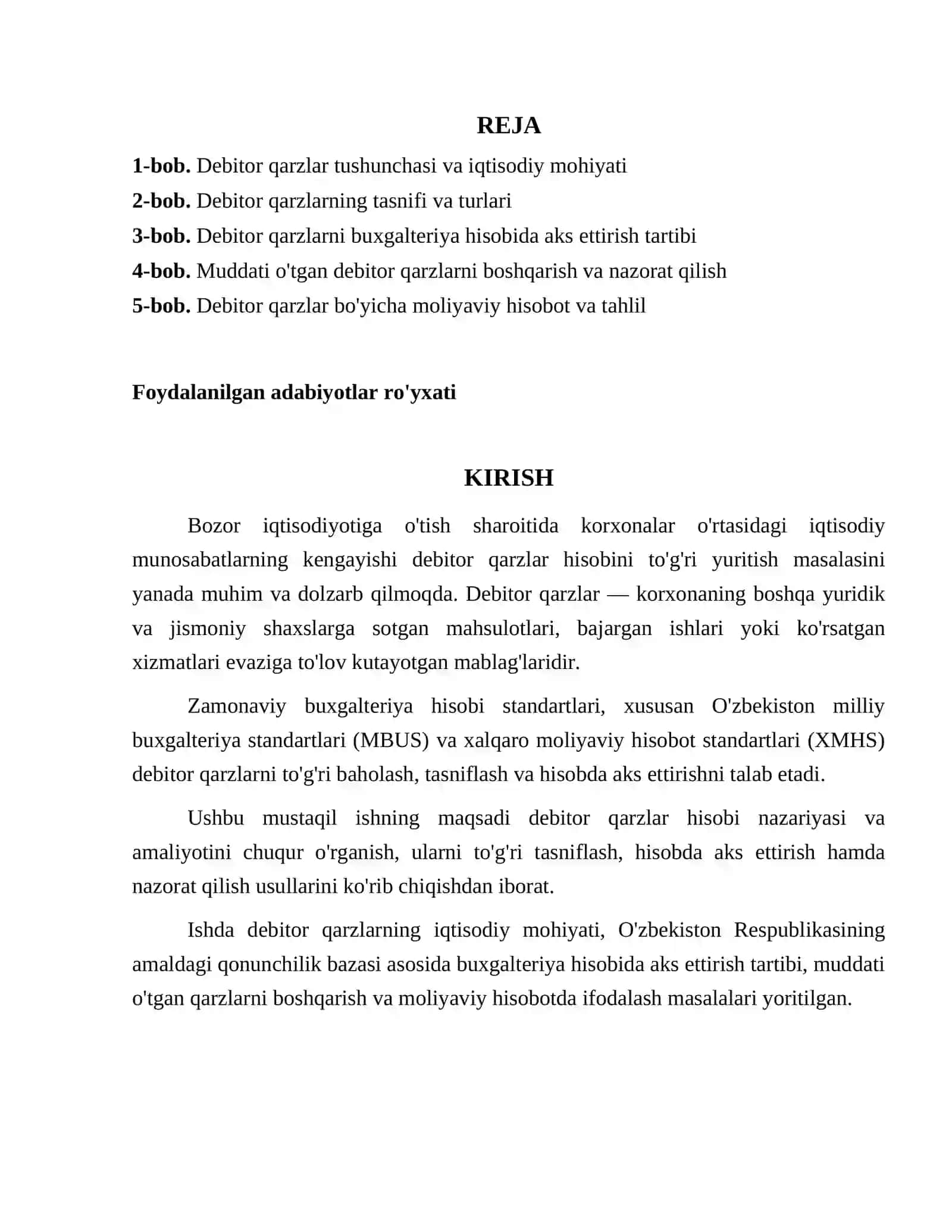 DEBITOR QARZLAR HISOBI 3
