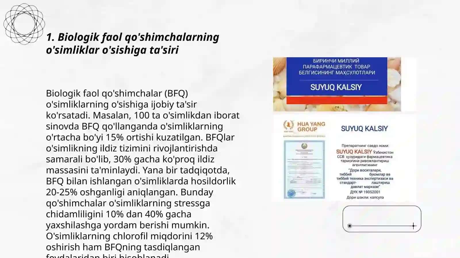 Farmatsiya yo'nalishi 204 guruh talabasi Xudayberdiyeva Xadichaning farmakalogiya fanidan slayd taqdimoti 3