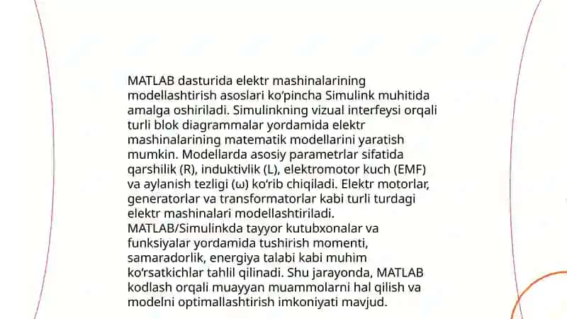 Elektr mashinalarining modellashtirish 3