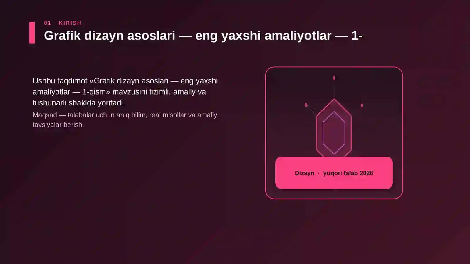 Grafik dizayn asoslari — eng yaxshi amaliyotlar — 1-qism 3