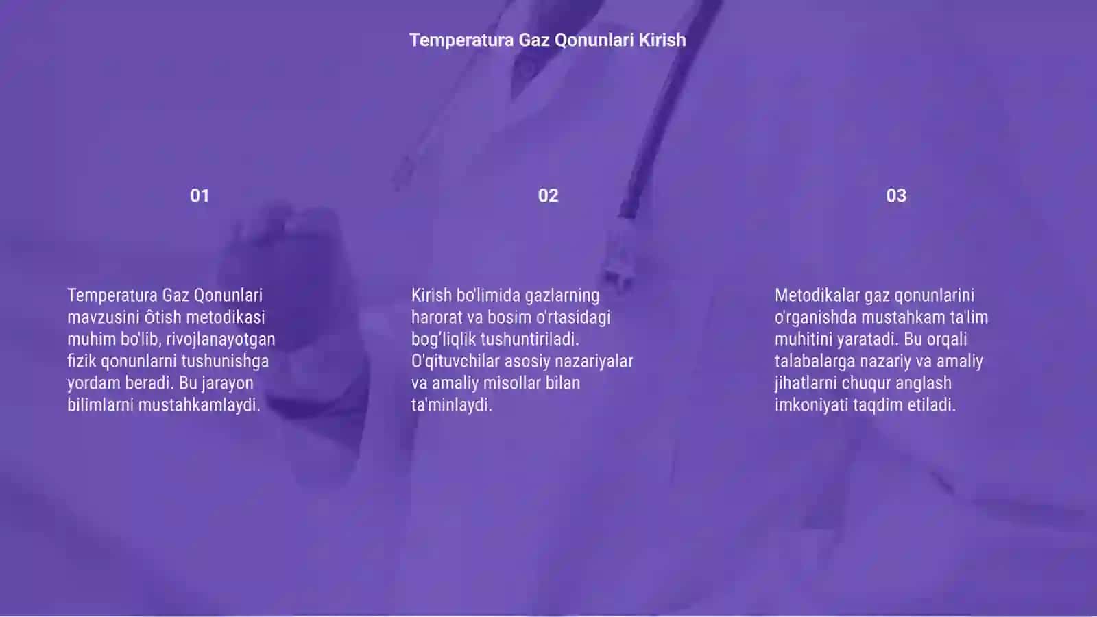 Temperatura Gaz Qonunlari Kirish 3