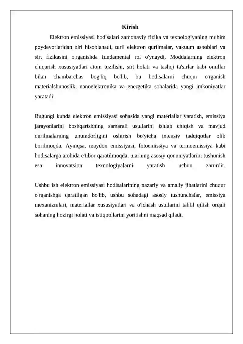 Elektron emissiyasi hodisalari 3