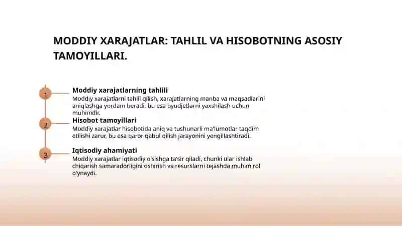 MODDIY XARAJATLAR HISOBI 3
