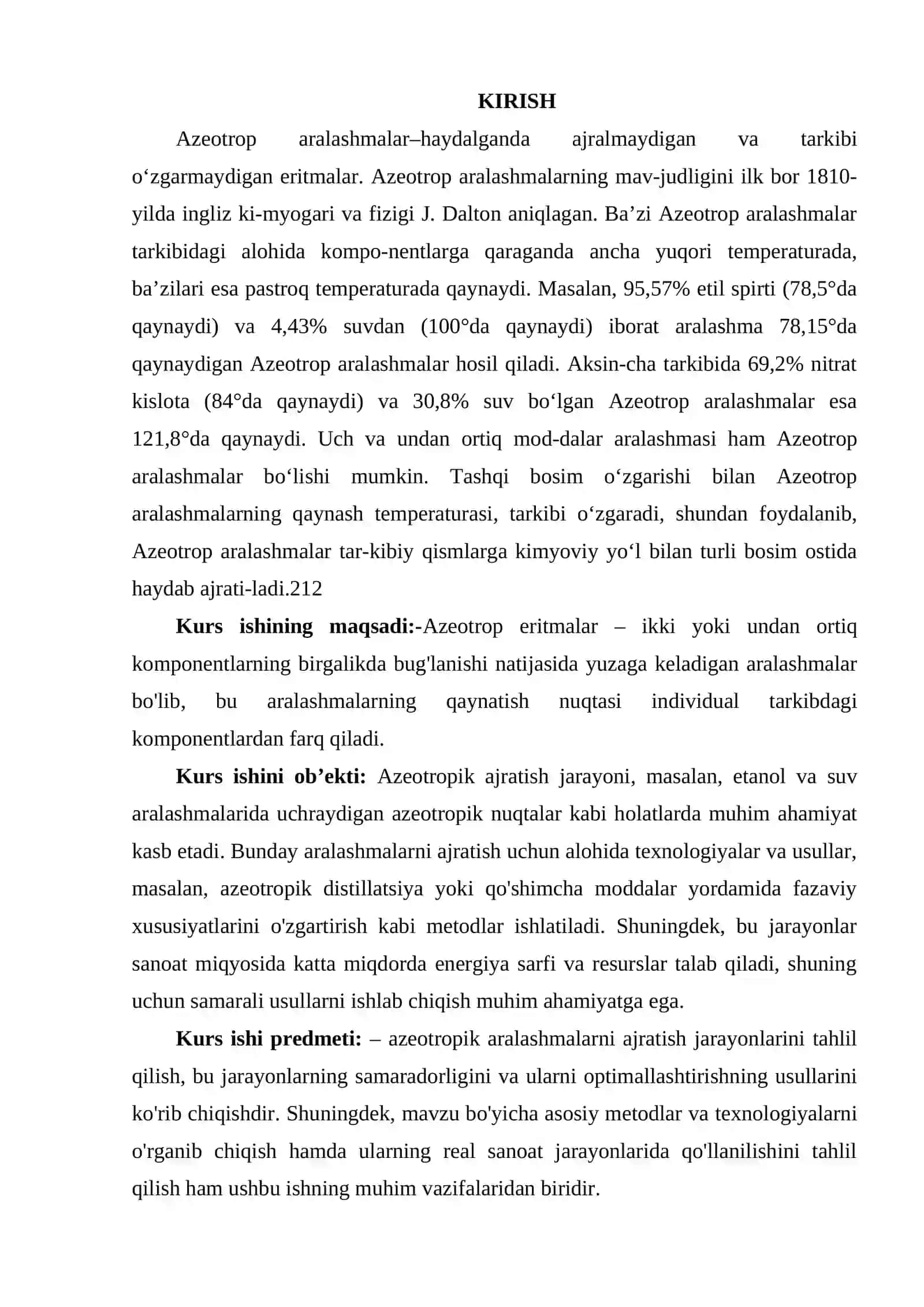 AZEOTROP ERITMALARNI AJRATISH 3