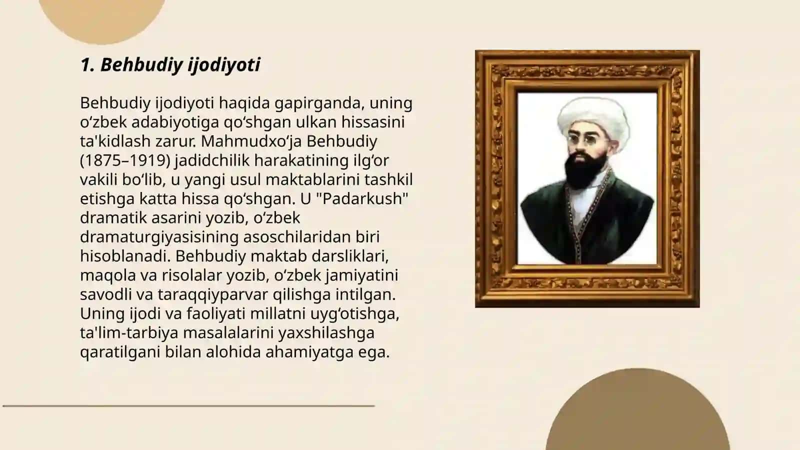 Behbudiy "Padarkush" dramasi 3