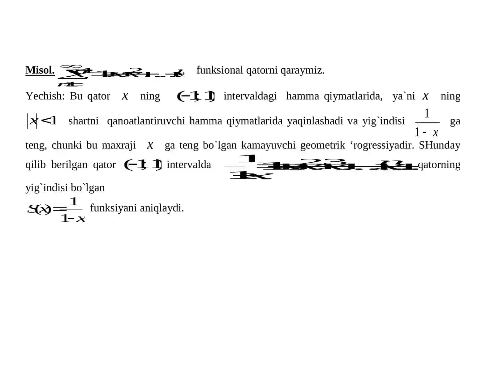 Funktsional qatorlar 3