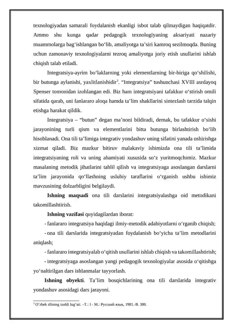 Ona tili darslarini fanlararo integratsiyalash asosida tashkil qilish metodikasi 3