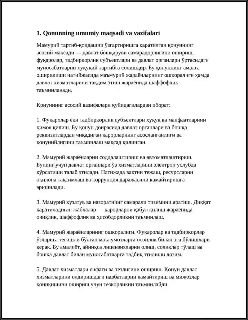 MAMURIY TARTIB TOMOINLARI TOĜRISIDAGI QONUN MAQSADI VA VAZIFALARI 3