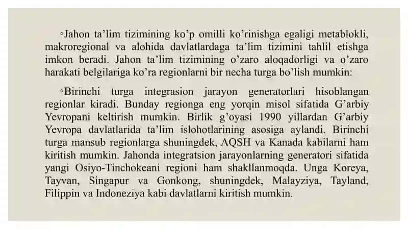 Jahon mamlakatlari ta’lim tizimi va pedagogika fani rivoji 3