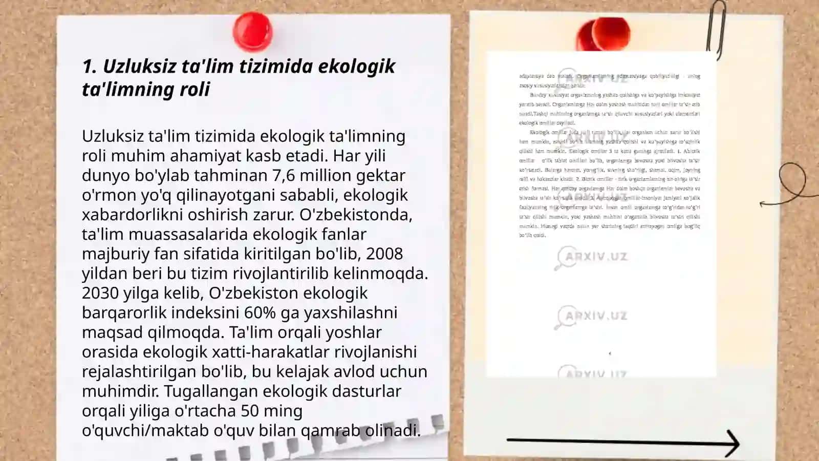 Uzliksiz ta'limda ekologik taʼlim konsepsiyasi 3