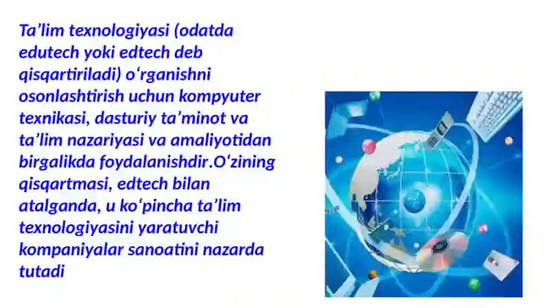 TA'LIM TEXNOLOGIYASIDA  O'QITISH TEXNOLOGIYASI  O'RNI VA AHAMIYATI 3