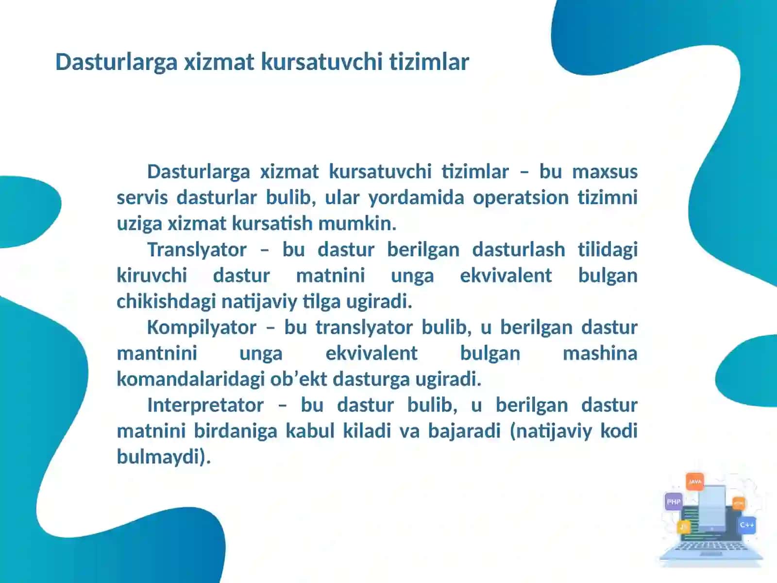 Dasturlashtizimlar 3