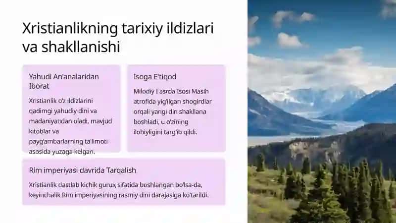 Xristianlikning paydobo‘lishi 3