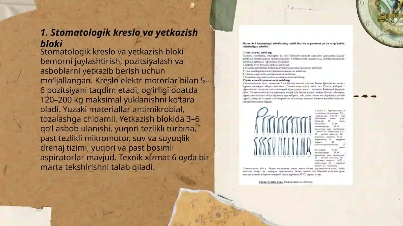 Stomatologiya xonasi jihozlari va ishlatiladigan asboblar 3