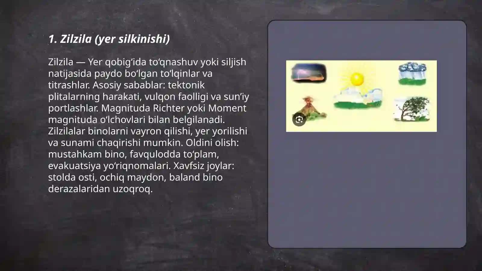 Tabiat hodisalari 3