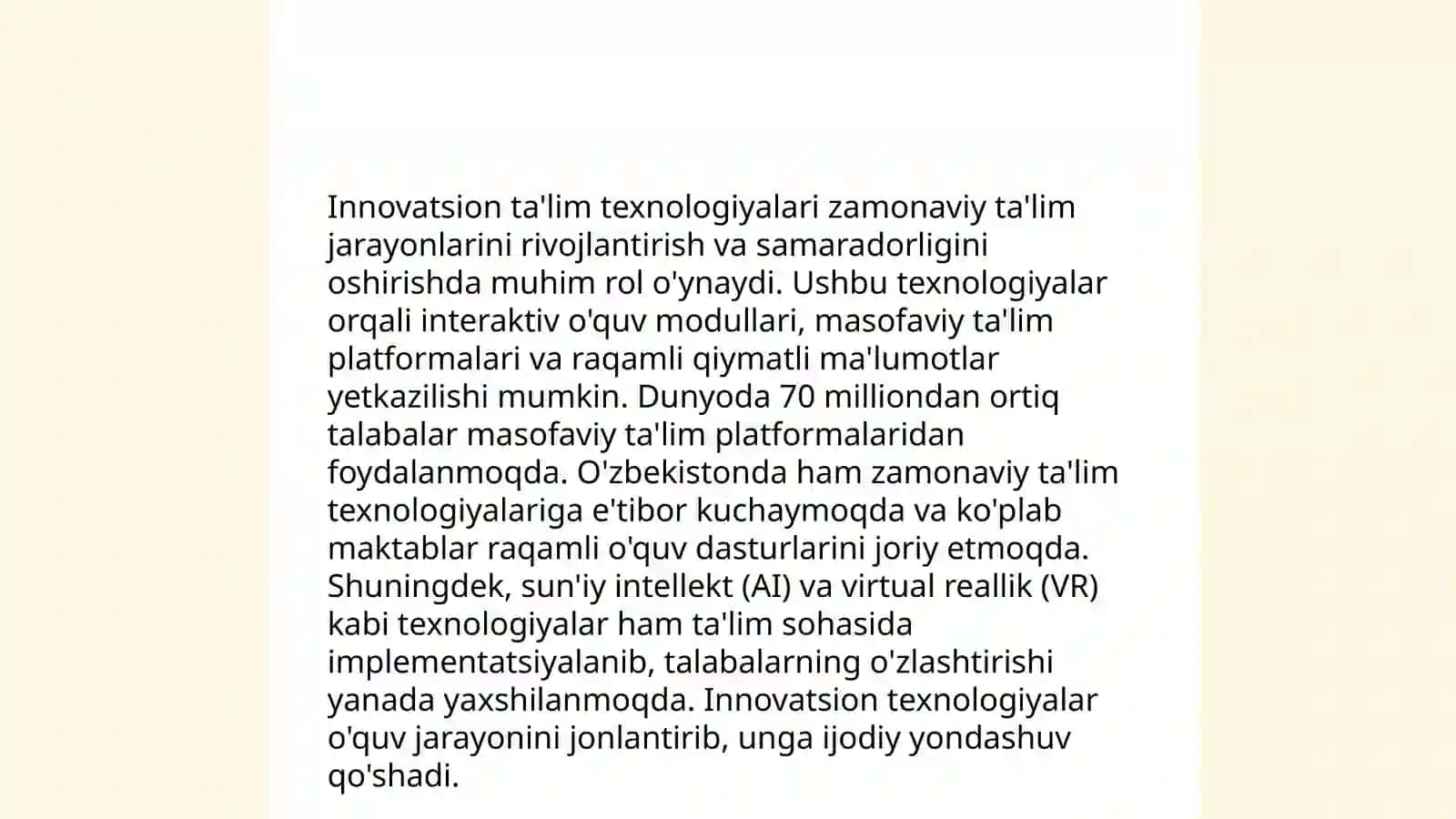 Boʻlajak oʻqituvchilarni innovatsion faoliyatga tayyorlashning pedagogik asoslari 3