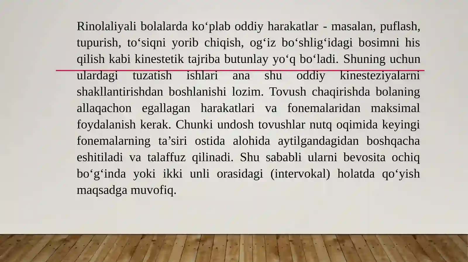Rinolaliyalarda tovushlar talaffuzini tekshirish 3