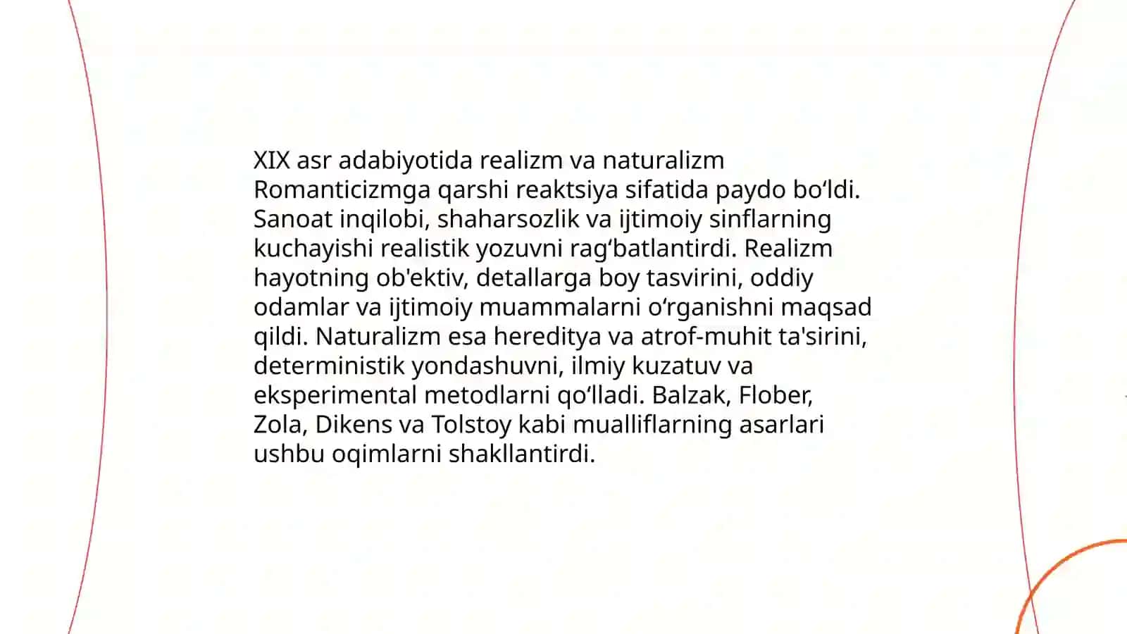 XIX asr adabiyotida realizm va naturalizm 3