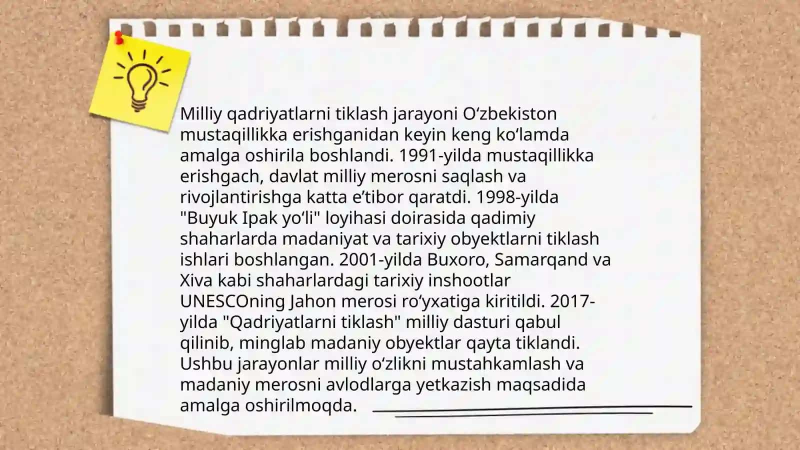 Ma'naviy òzgarishlar Yangi Òzbekistonda 3