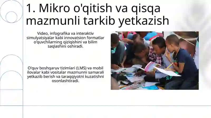 Ta'lim jarayonini tashkil etishning innovatsion shakl, metod va vositalari 3