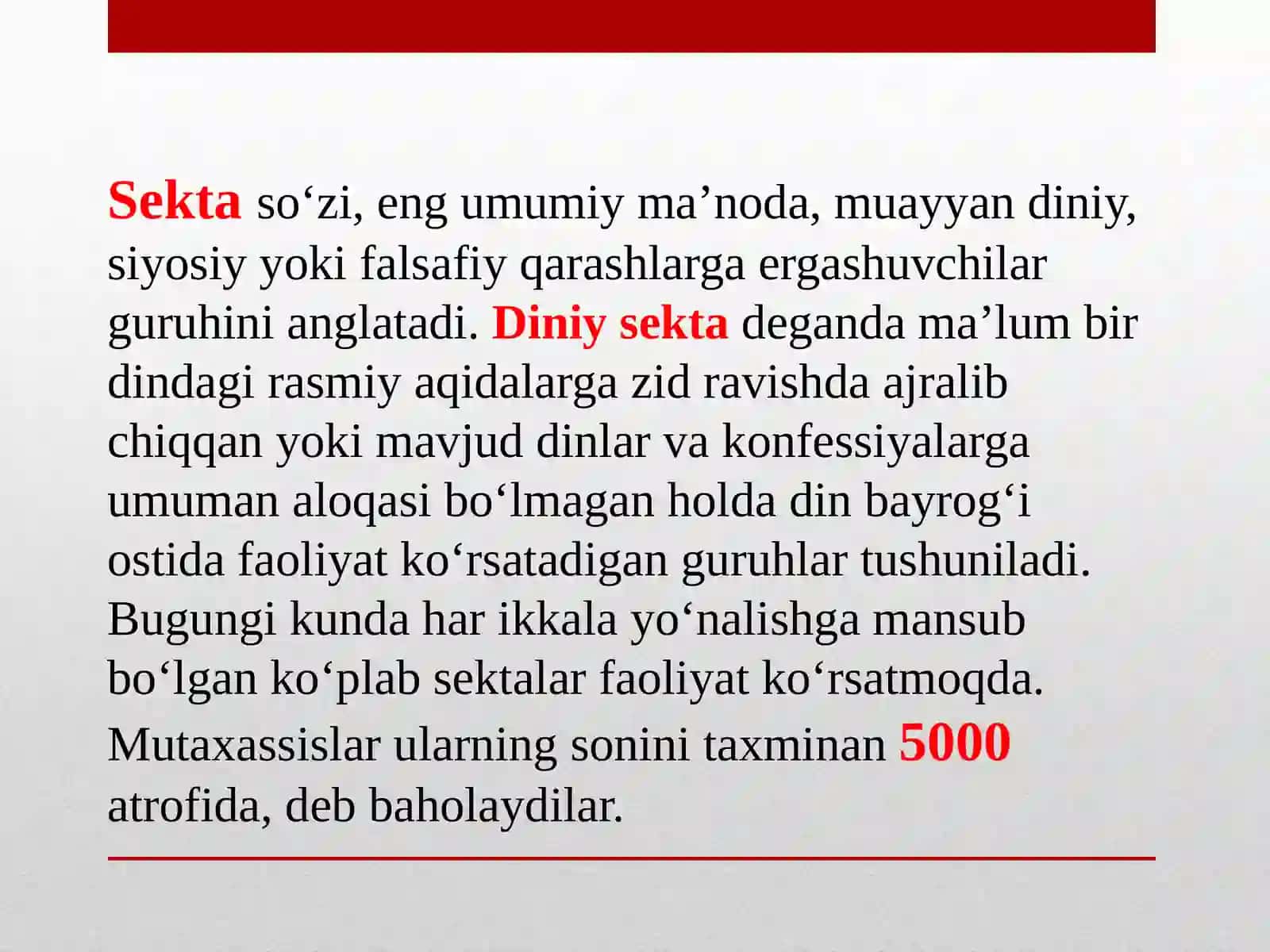 YANGI DINIY TA`LIMOTLAR VA SEKTALAR 3