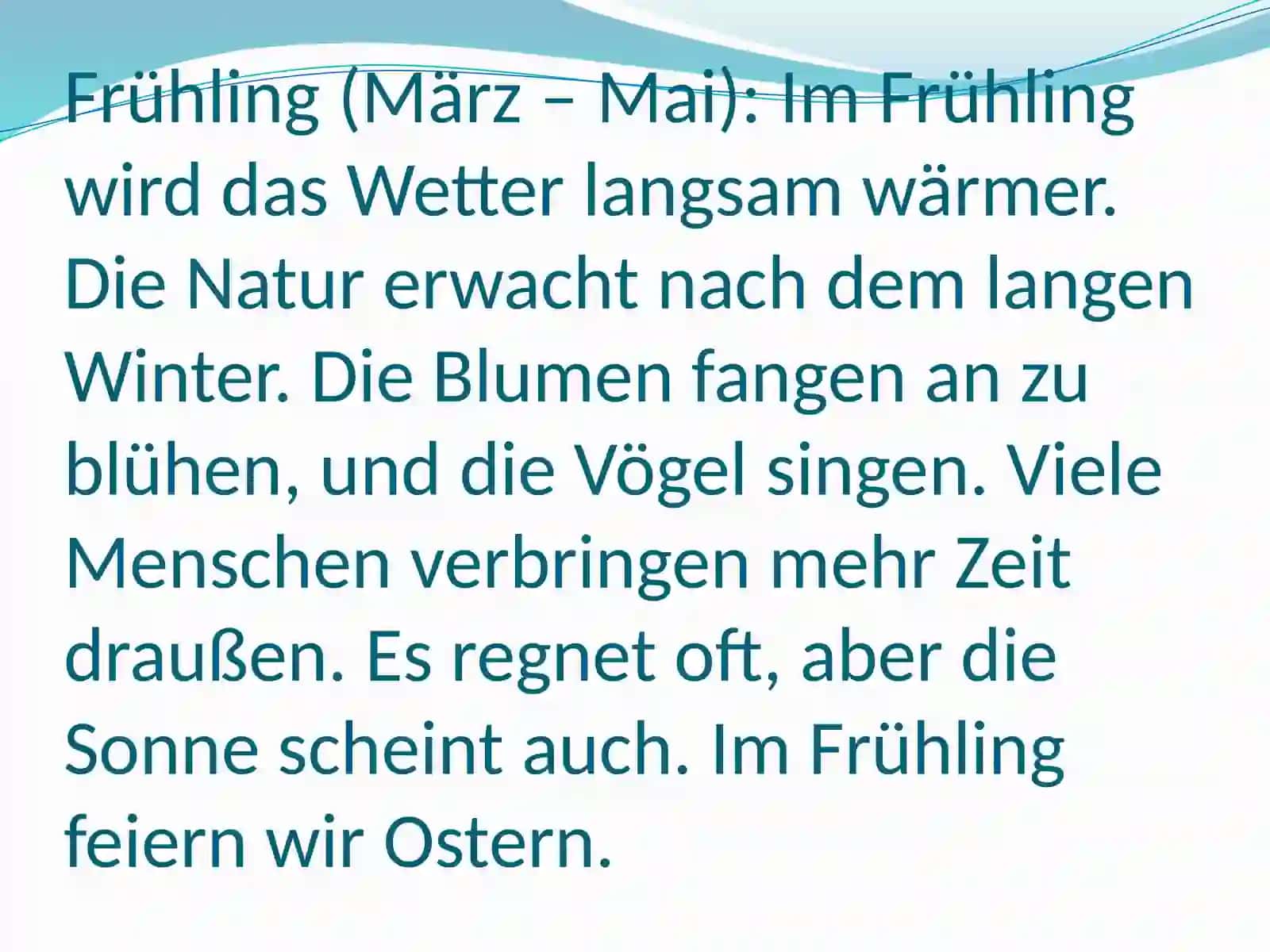 Die Jahreszeiten 3