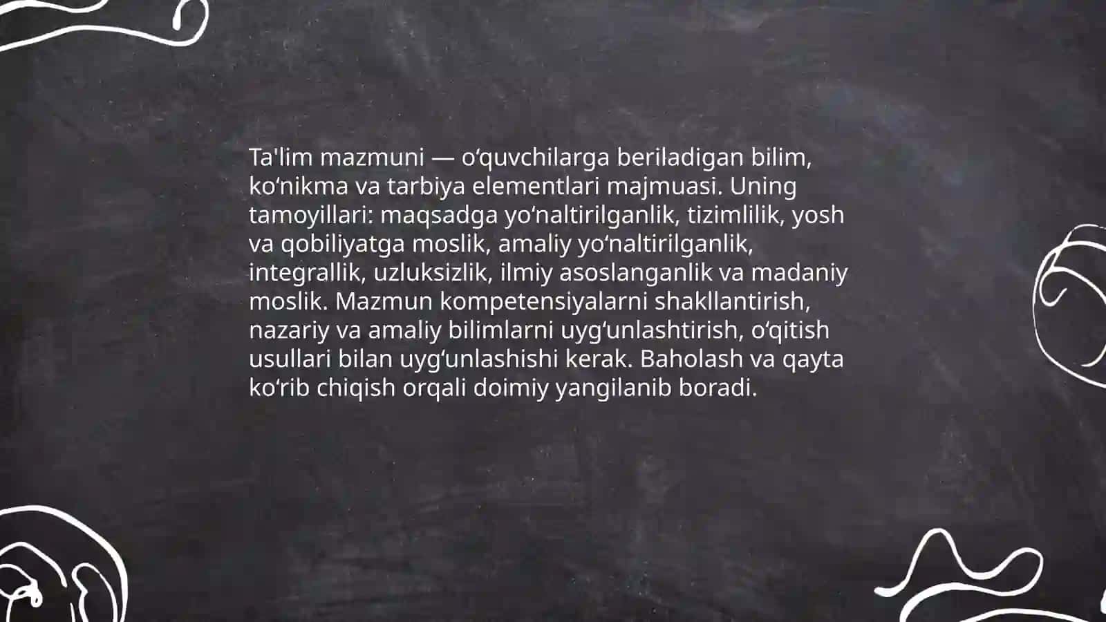 Ta'lim mazmuni 3